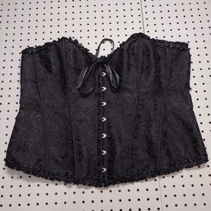 Black Lace Up Corset, Size 6XL